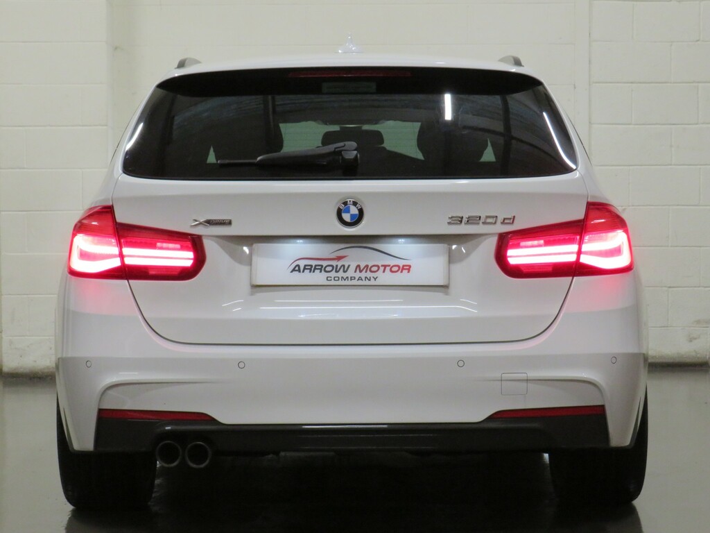BMW 3 Series Estate 2.0 320D M Sport Shadow Edition Touring Aut YC19UXT White #5