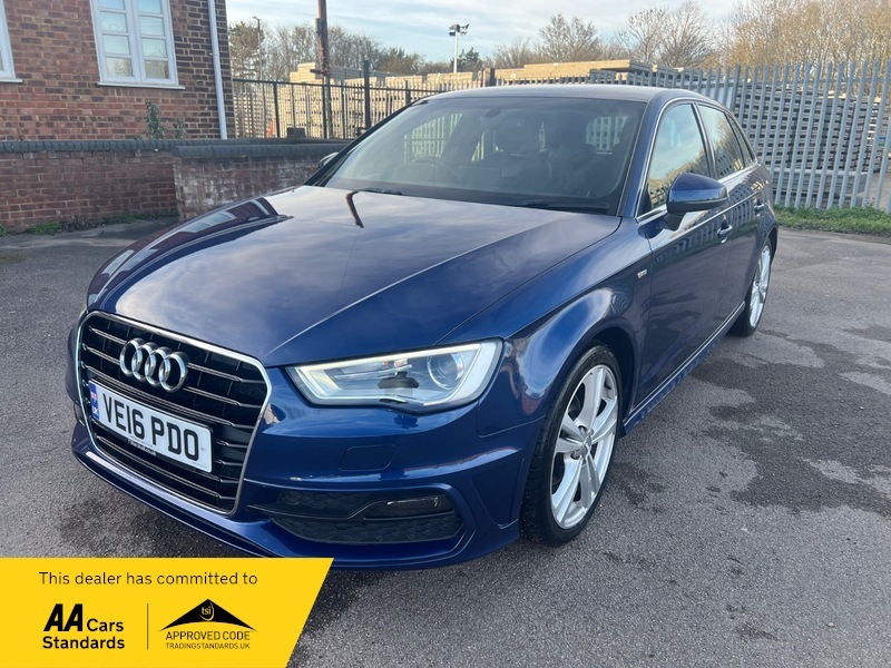 Audi A3 Tdi S Line Nav VE16PDO Blue #3