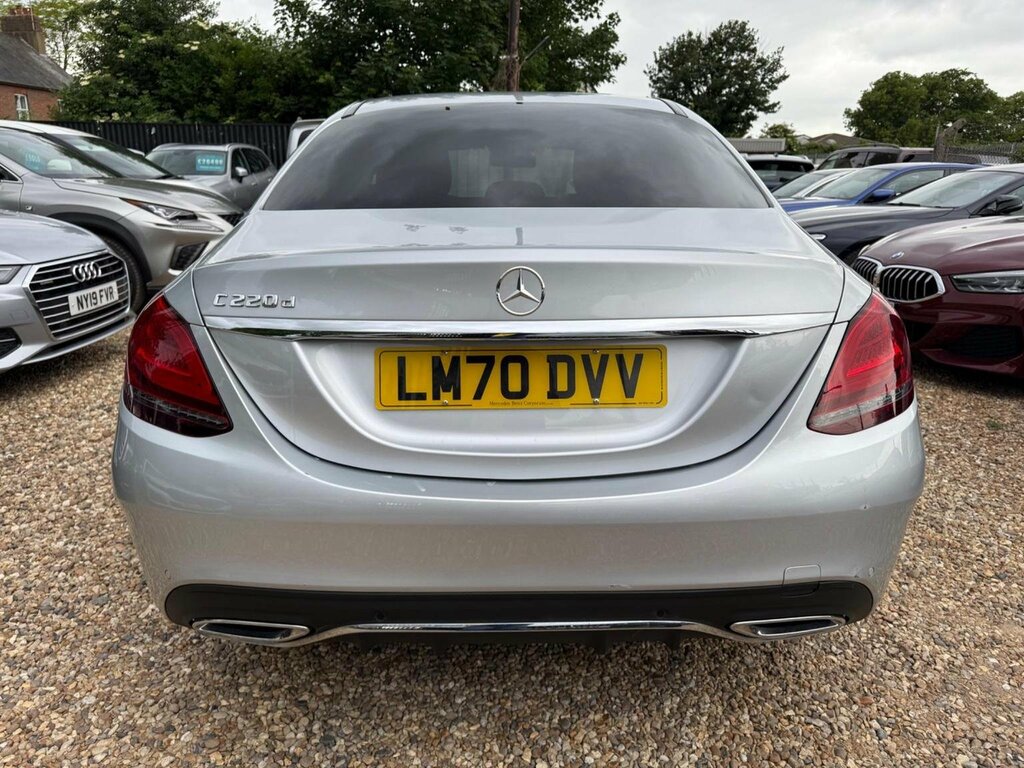 Mercedes-Benz C Class Saloon 2.0 C220d Amg Line Premium G-tronic Euro Silver #6