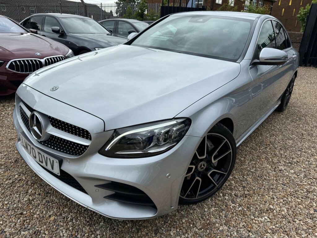 Mercedes-Benz C Class Saloon 2.0 C220d Amg Line Premium G-tronic Euro Silver #3