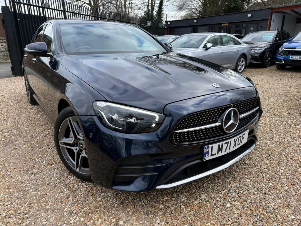 Mercedes-Benz E Class Saloon 2.0 E300e 13.5Kwh Amg Line Premium G-tron Blue