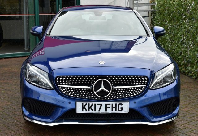 Mercedes-Benz C Class 2017 C250d Amg Line Coupe 9G-tronic 201 Bhp KK17FHG Blue #2