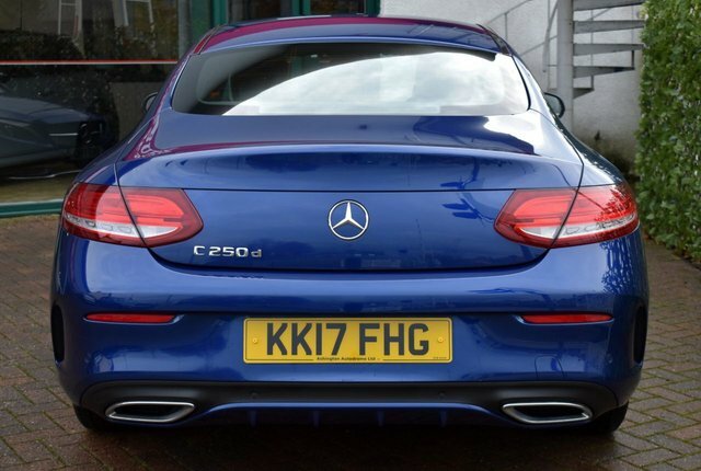 Mercedes-Benz C Class 2017 C250d Amg Line Coupe 9G-tronic 201 Bhp KK17FHG Blue #5