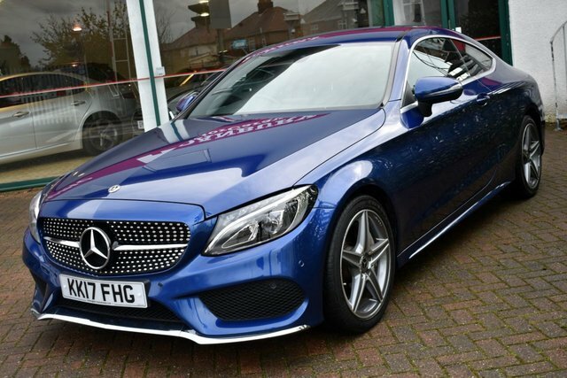 Mercedes-Benz C Class 2017 C250d Amg Line Coupe 9G-tronic 201 Bhp KK17FHG Blue #3