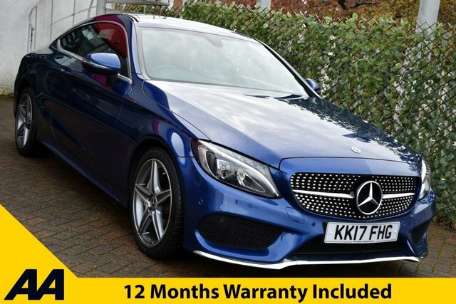 Mercedes-Benz C Class 2017 C250d Amg Line Coupe 9G-tronic 201 Bhp Blue