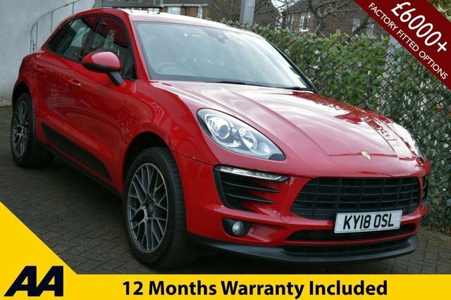 Porsche Macan 2018 2.0T Pdk 4Wd 249 Bhp Euro 6 Red