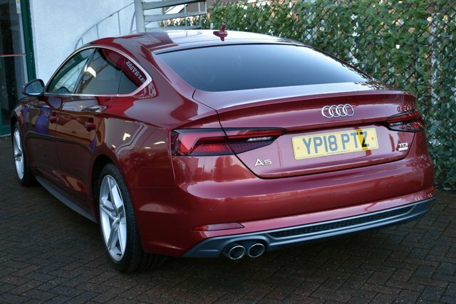 Audi A5 2018 2.0Tdi Ultra S-line Sportback S-tronic YP18PTZ Red #4