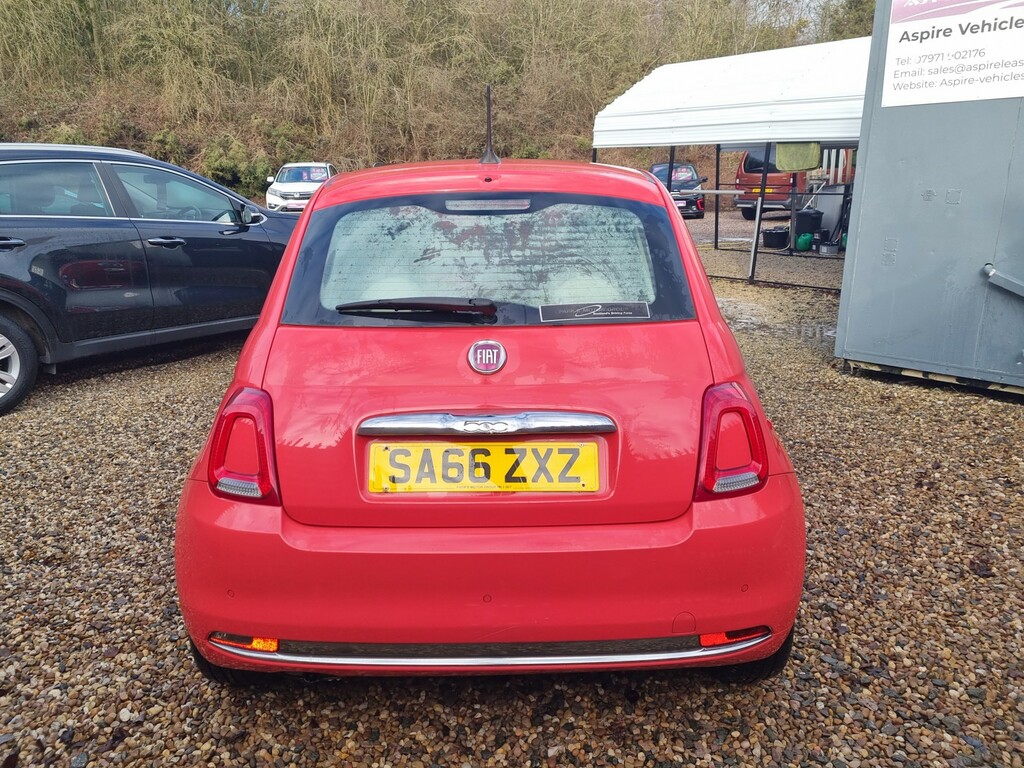 Fiat 500 Hatchback 1.2 500 My17 1.2 69Hp Lounge 2016 SA66ZXZ Red #4