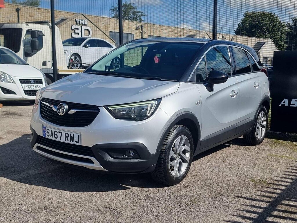 Vauxhall Crossland X 1.2 Turbo Tech Line Nav Euro 6 Ss 201767 SA67RWJ Silver #3