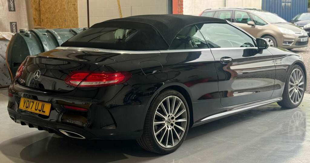 Mercedes-Benz C Class 2.1 C250d Amg Line Premium Plus Cabriolet G-tron YO17UJL Black #5