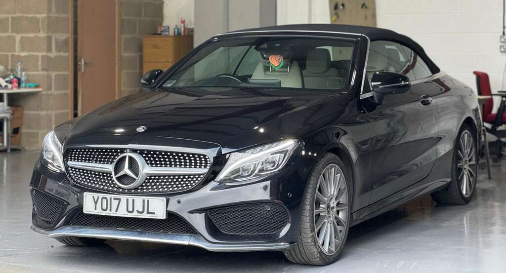 Mercedes-Benz C Class 2.1 C250d Amg Line Premium Plus Cabriolet G-tron YO17UJL Black #4