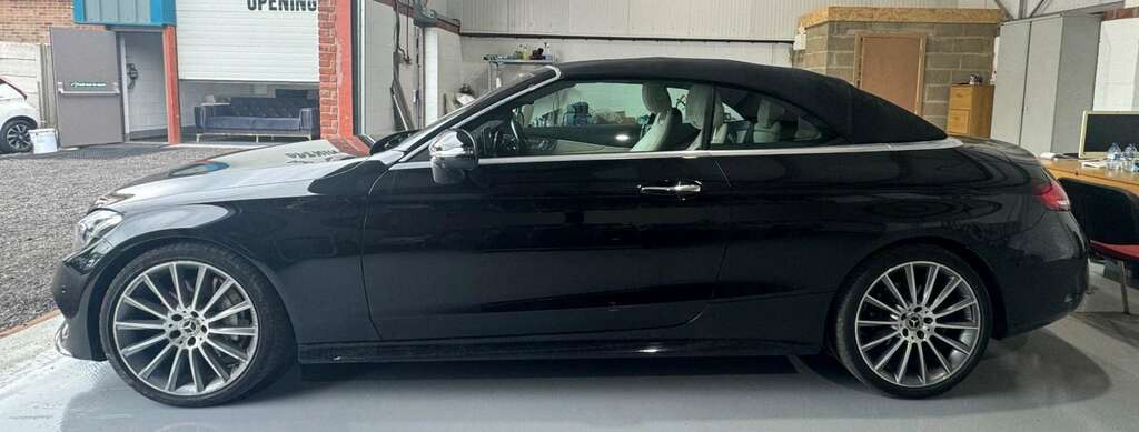 Mercedes-Benz C Class 2.1 C250d Amg Line Premium Plus Cabriolet G-tron YO17UJL Black #6