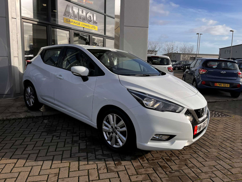 Nissan Micra 1.0 Ig-t 100 Acenta PMN605Y White #3