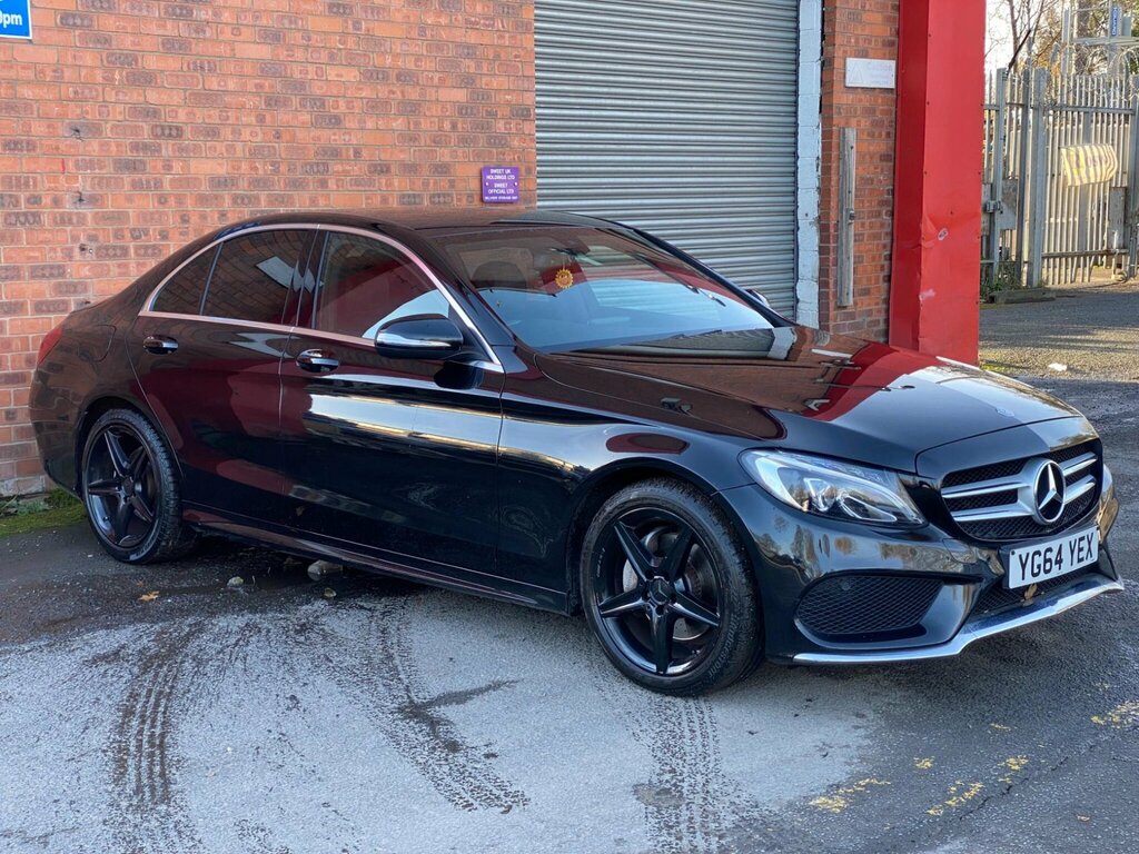 Mercedes-Benz C Class 2.1 C220 Bluetec Amg Line G-tronic Euro 6 Ss 4 YG64YEX Black #4