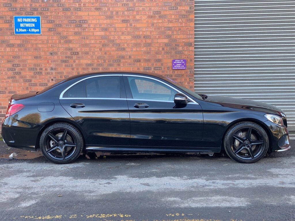 Mercedes-Benz C Class 2.1 C220 Bluetec Amg Line G-tronic Euro 6 Ss 4 YG64YEX Black #5