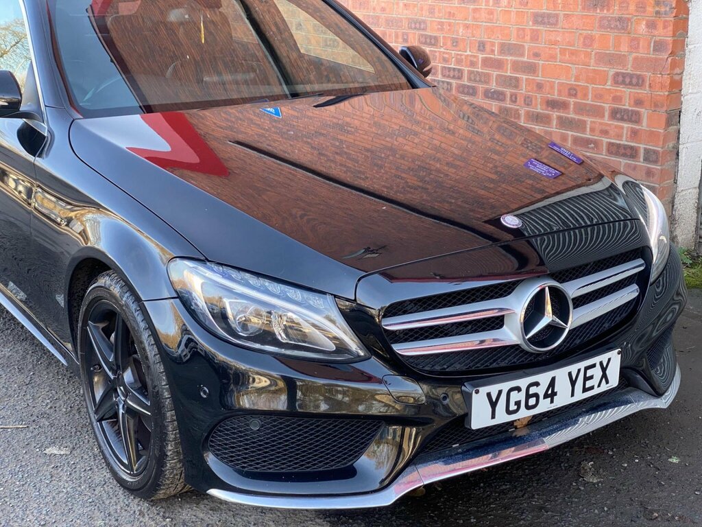 Mercedes-Benz C Class 2.1 C220 Bluetec Amg Line G-tronic Euro 6 Ss 4 YG64YEX Black #6