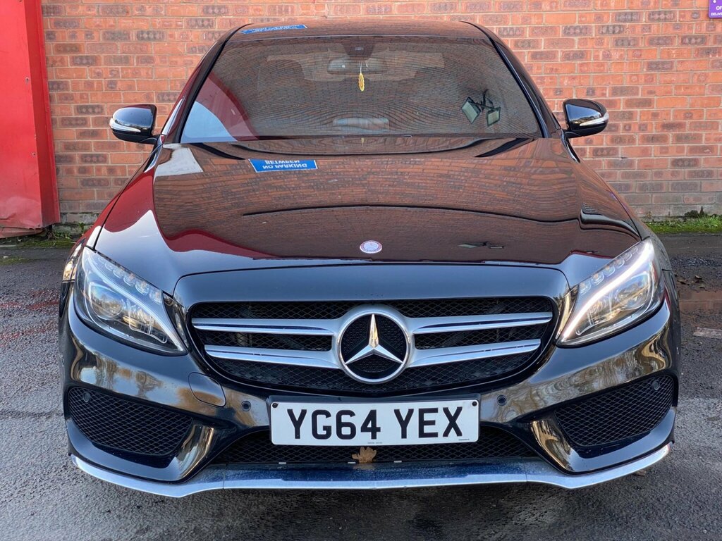 Mercedes-Benz C Class 2.1 C220 Bluetec Amg Line G-tronic Euro 6 Ss 4 YG64YEX Black #3