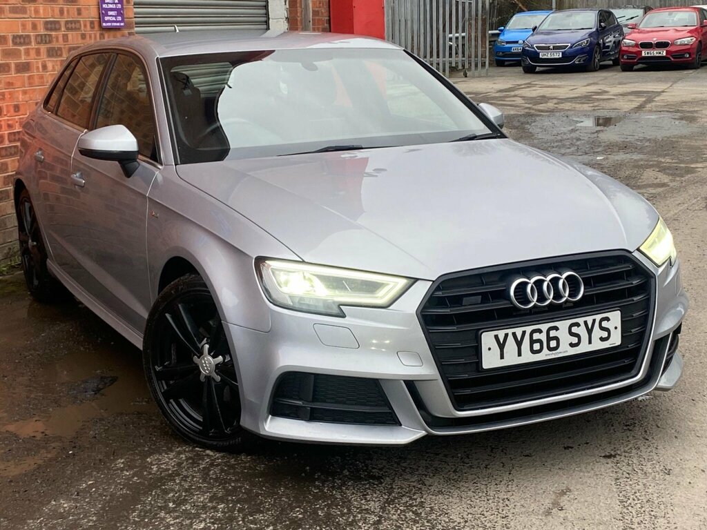 Audi A3 1.6 Tdi S Line Sportback Euro 6 Ss YY66SYS Silver #6
