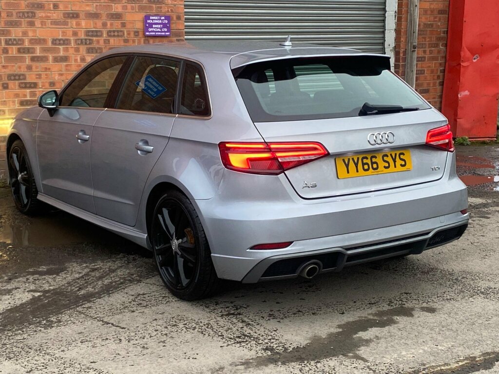 Audi A3 1.6 Tdi S Line Sportback Euro 6 Ss YY66SYS Silver #3