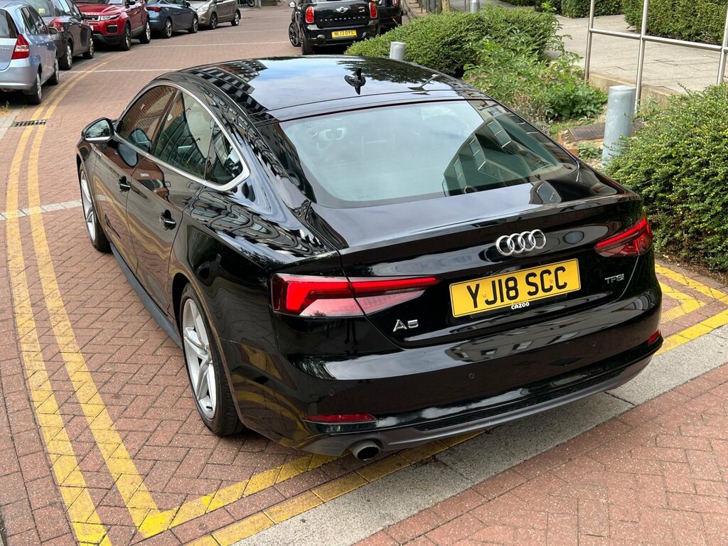 Audi A5 1.4 Tfsi S Line Sportback S Tronic Euro 6 Ss YJ18SCC Black #3