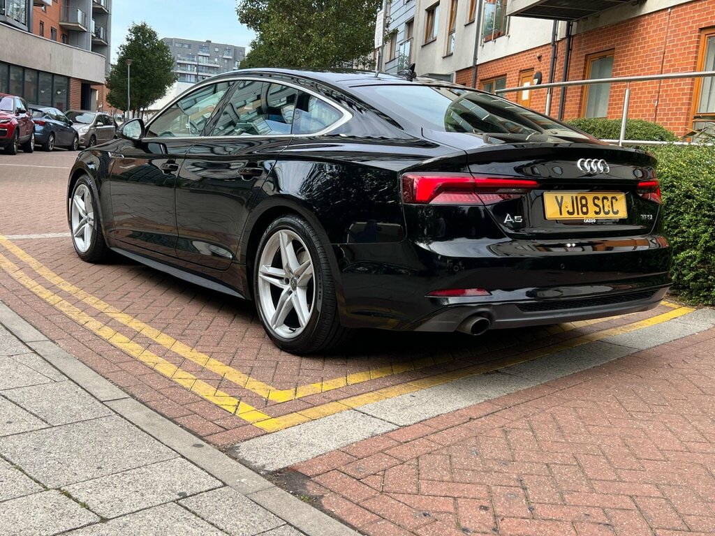 Audi A5 1.4 Tfsi S Line Sportback S Tronic Euro 6 Ss YJ18SCC Black #5