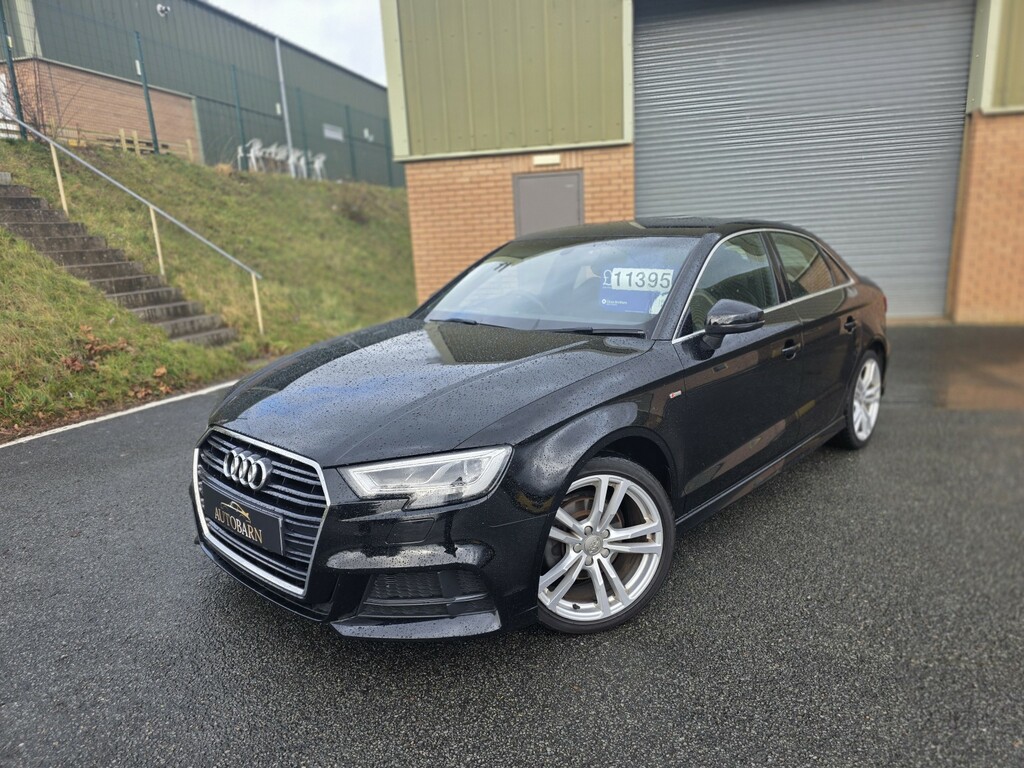 Audi A3 Saloon 1.5 Tfsi Cod 35 S Line 2018 PK68SCV Black #2