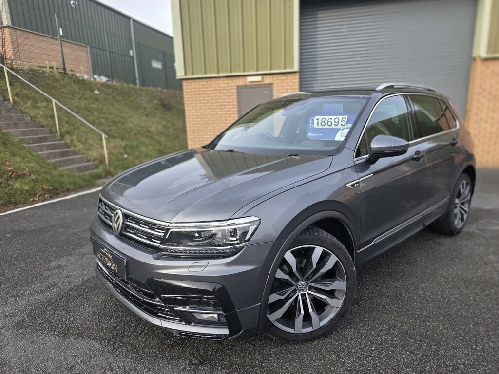 Volkswagen Tiguan Suv 2.0 Tdi R-line 2017 YL67NHT Grey #2
