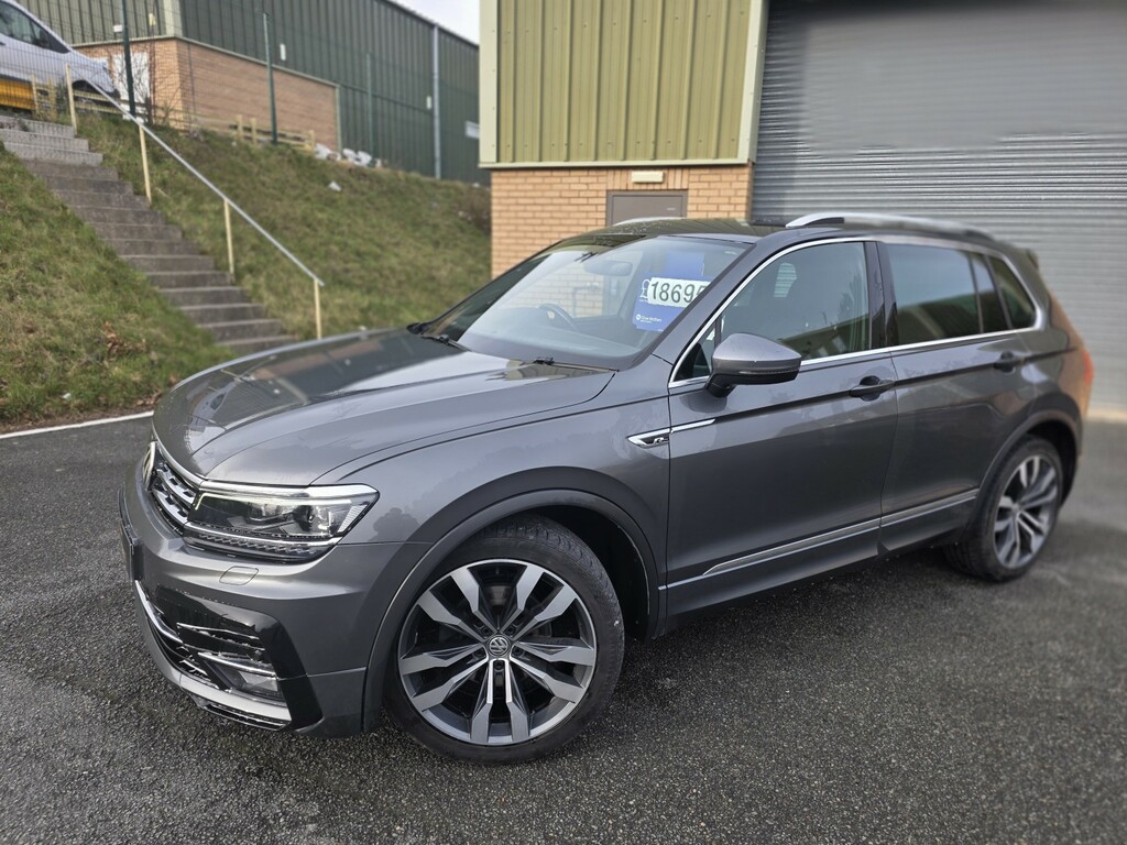 Volkswagen Tiguan Suv 2.0 Tdi R-line 2017 YL67NHT Grey #3
