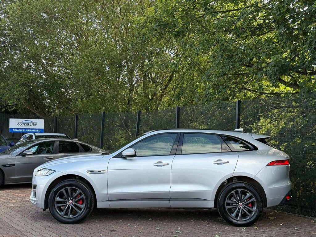 Jaguar F-Pace Suv 2.0 D180 R-sport Awd Euro 6 Ss 20 HR19OHB Silver #4