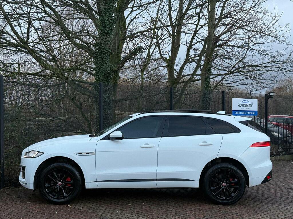 Jaguar F-Pace Suv 2.0 D180 R-sport Awd Euro 6 Ss 20 SW17WXU White #4