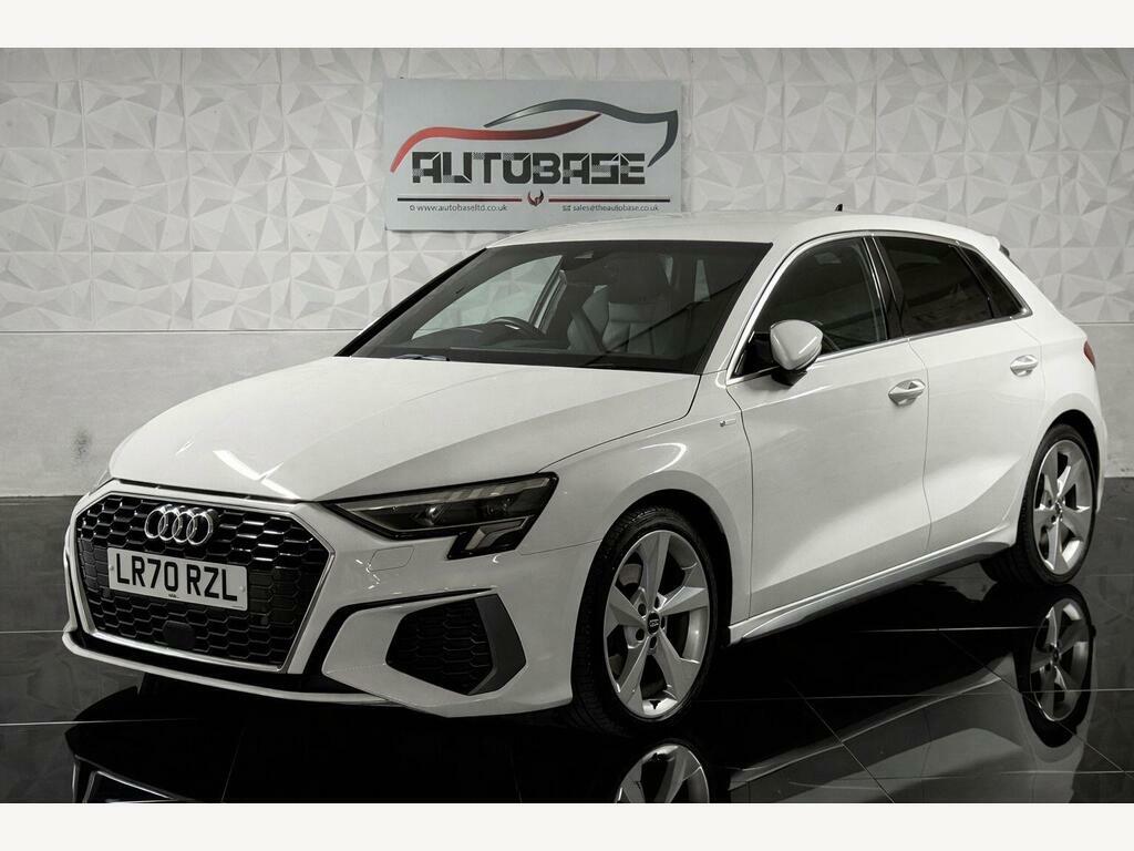 Audi A3 1.5 Tfsi 35 S Line Sportback Euro 6 Ss LR70RZL White #3