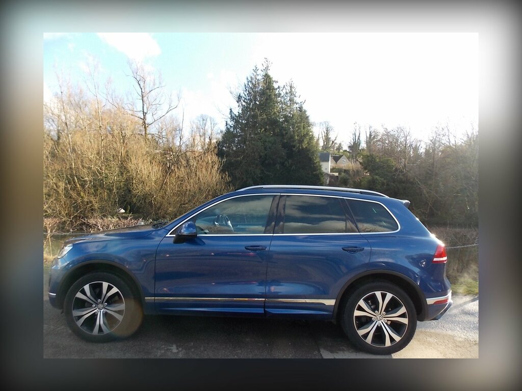 Volkswagen Touareg 3.0 Tdi V6 Bluemotion Tech R-line Suv T AF65LJX Blue #5
