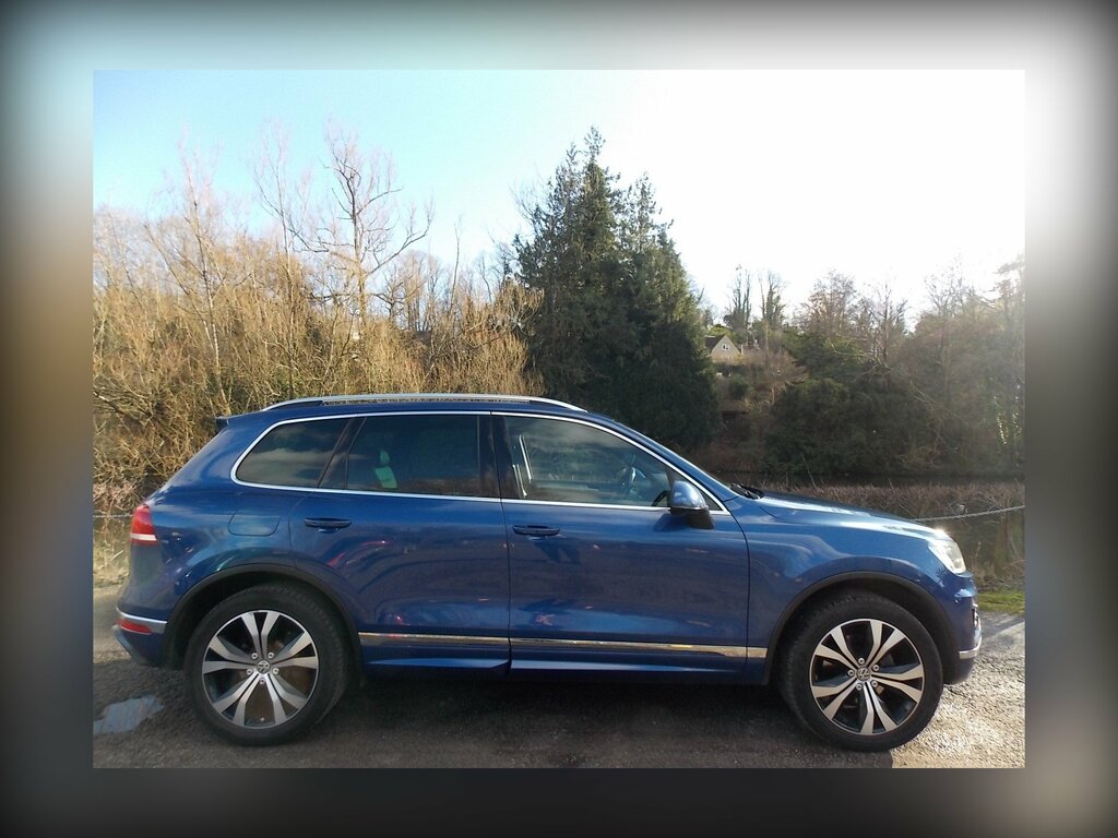 Volkswagen Touareg 3.0 Tdi V6 Bluemotion Tech R-line Suv T AF65LJX Blue #6