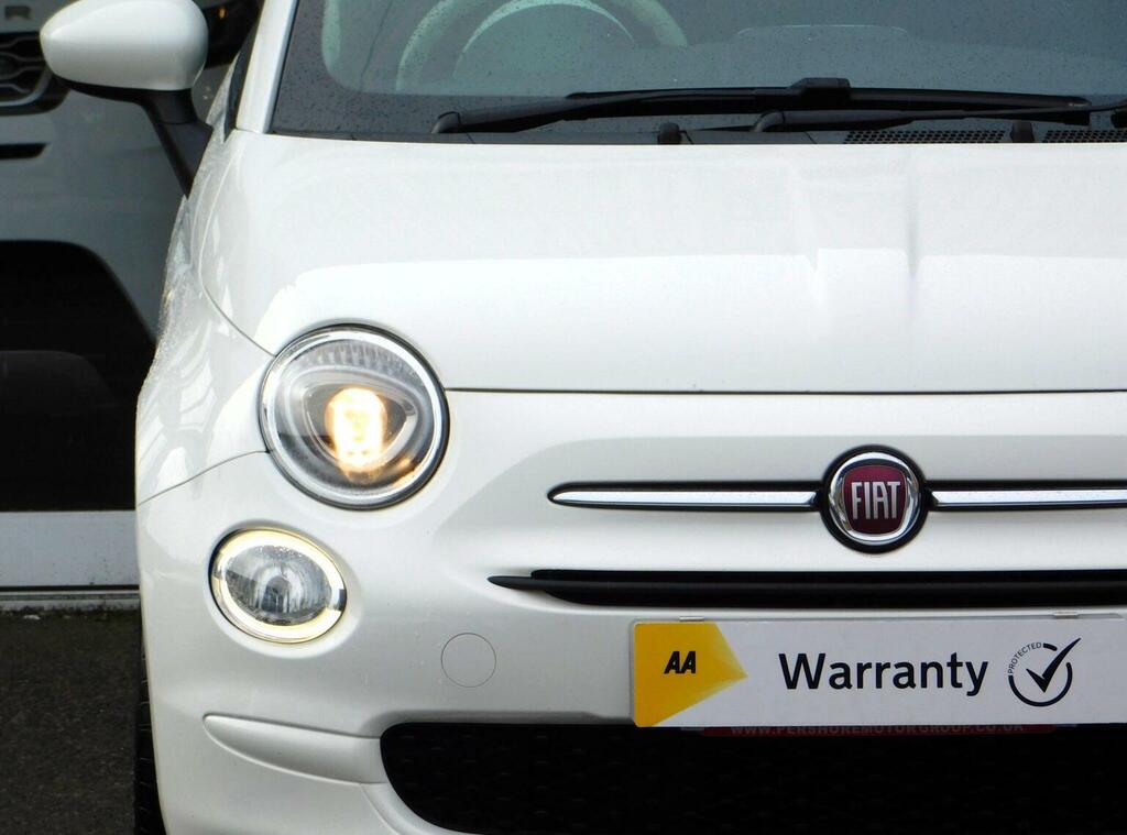 Fiat 500 Hatchback 1.2 Eco Pop Star Euro 6 Ss 2017 DX17SWY White #4