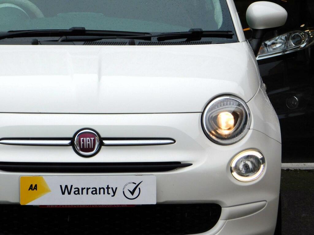 Fiat 500 Hatchback 1.2 Eco Pop Star Euro 6 Ss 2017 DX17SWY White #5