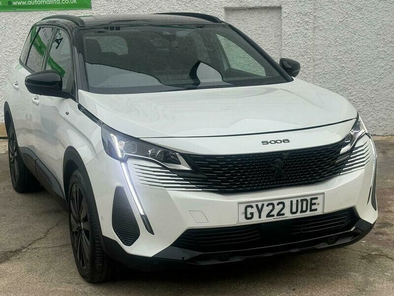 Peugeot 5008 1.2 Puretech Gt Premium Eat Euro 6 Ss GY22UDE White #5