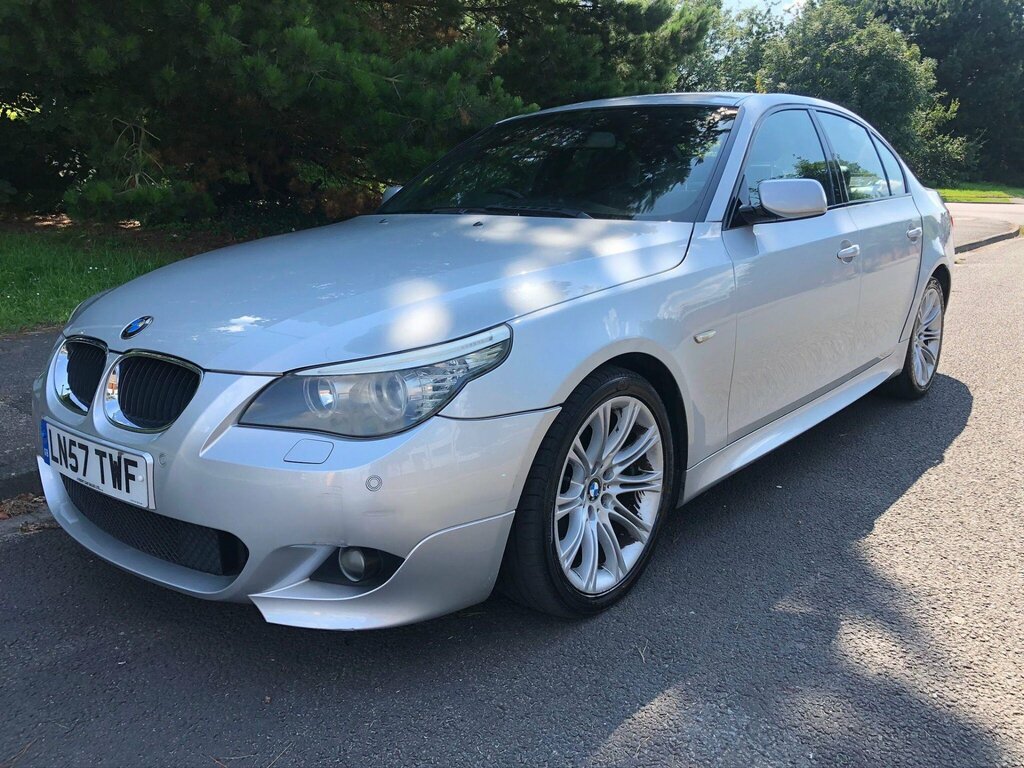 BMW 5 Series 2.0 520D M Sport Steptronic Euro 4 Silver #3