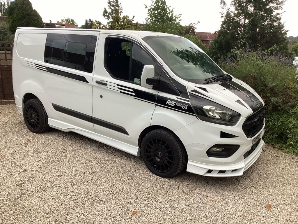 Ford Transit Custom 2.0 320 Ecoblue Crew Van L1 H1 Euro 6 6 Seat EO68ETV White #2