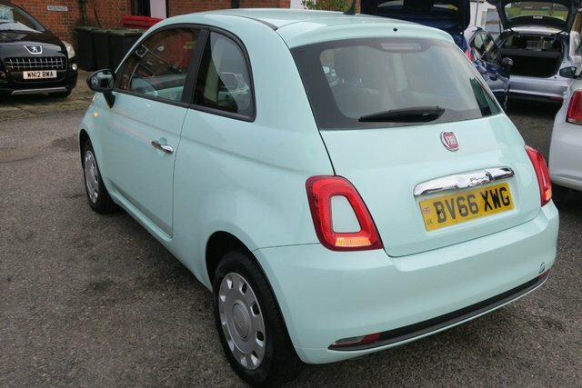 Fiat 500 2016 1.2 Pop Hatchback Euro 6 S BV66XWG Green #3