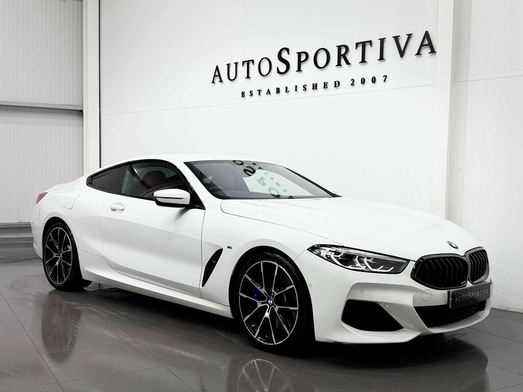 BMW 8 Series 3 L M Sport White #6