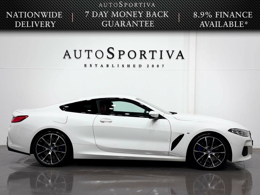 BMW 8 Series 3 L M Sport White #3