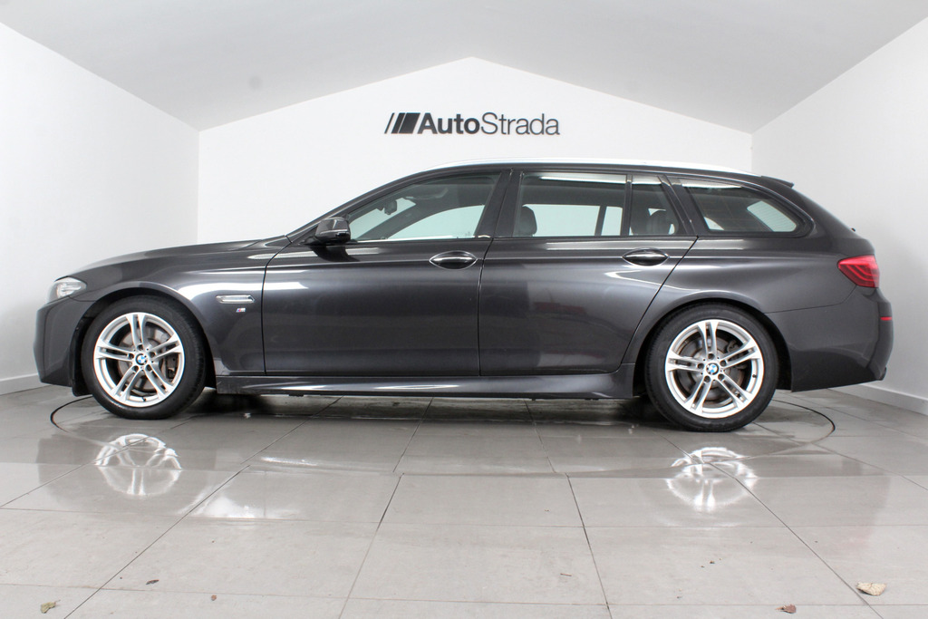 BMW 5 Series 525D M Sport Touring WA14VBL Grey #4