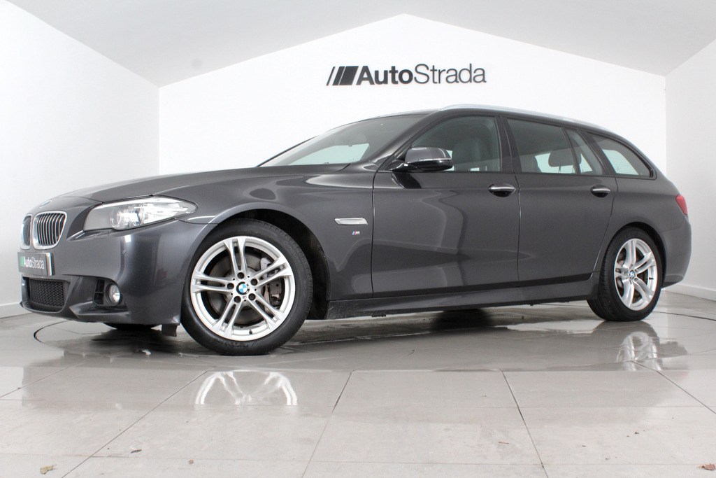 BMW 5 Series 525D M Sport Touring WA14VBL Grey #2