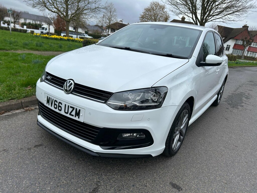 Volkswagen Polo 1.0 Tsi Bluemotion Tech R-line Euro 6 Ss MV66UZM White #3