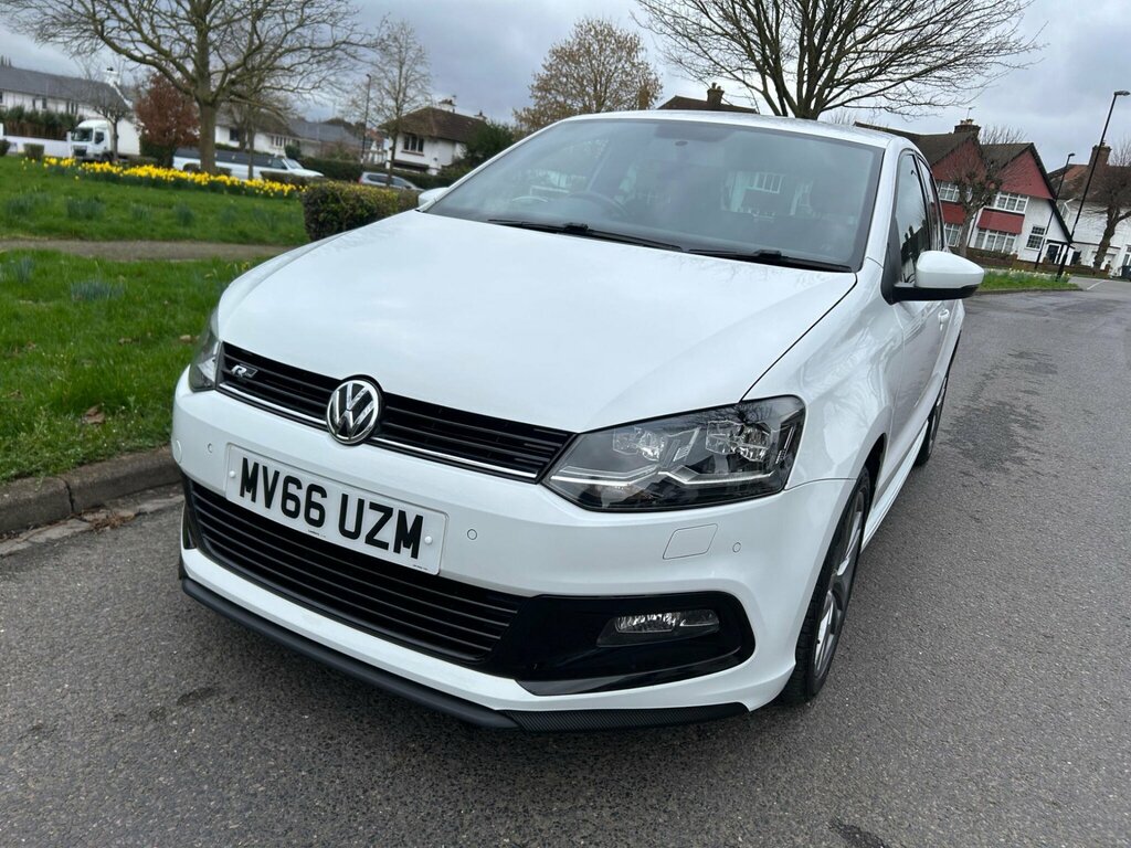 Volkswagen Polo 1.0 Tsi Bluemotion Tech R-line Euro 6 Ss MV66UZM White #6