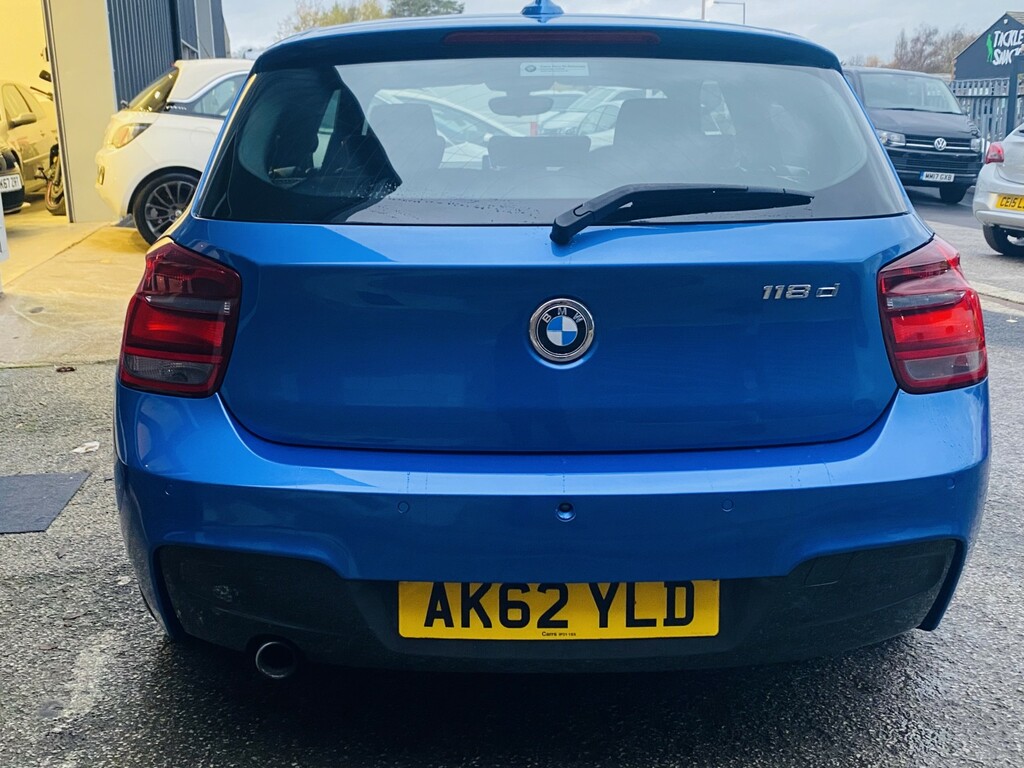 BMW 1 Series Hatchback 2.0 118D M Sport 3-Door 201262 AK62YLD Blue #4