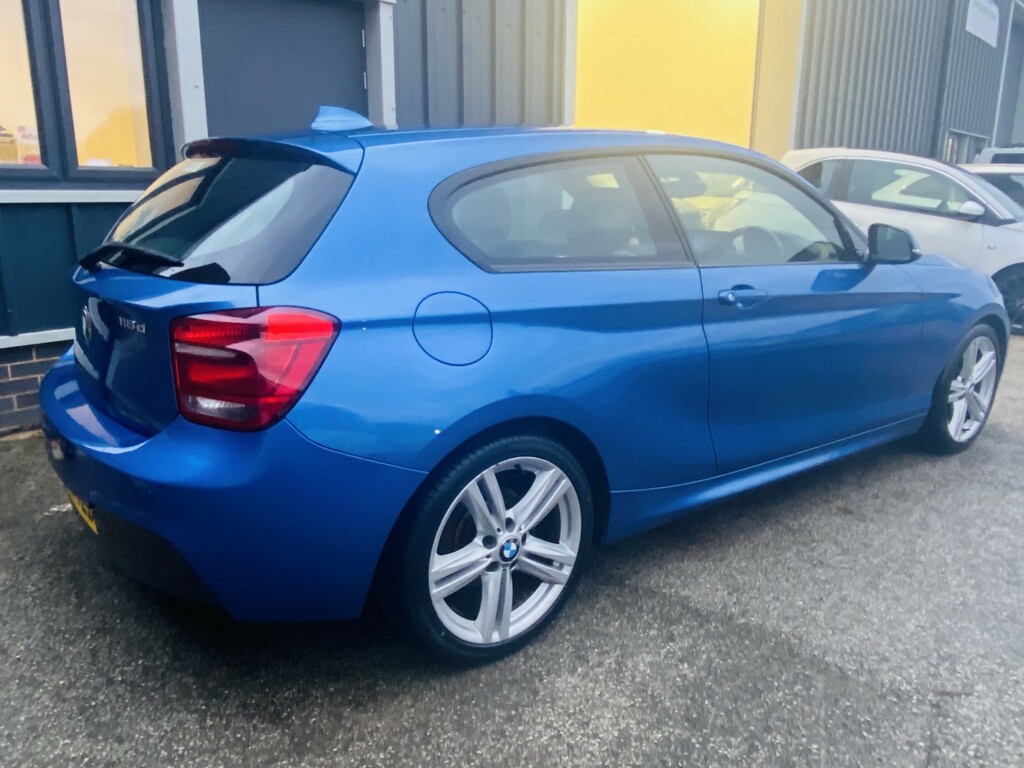 BMW 1 Series Hatchback 2.0 118D M Sport 3-Door 201262 AK62YLD Blue #3
