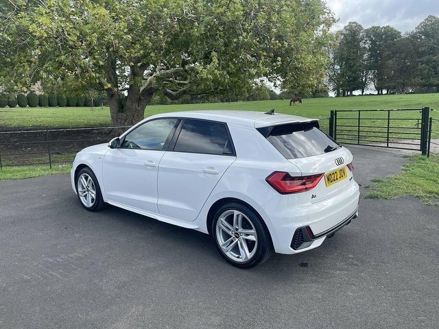 Audi A1 2022 1.0 Tfsi 30 S Line Sportback S Tro MD22JOV White #3