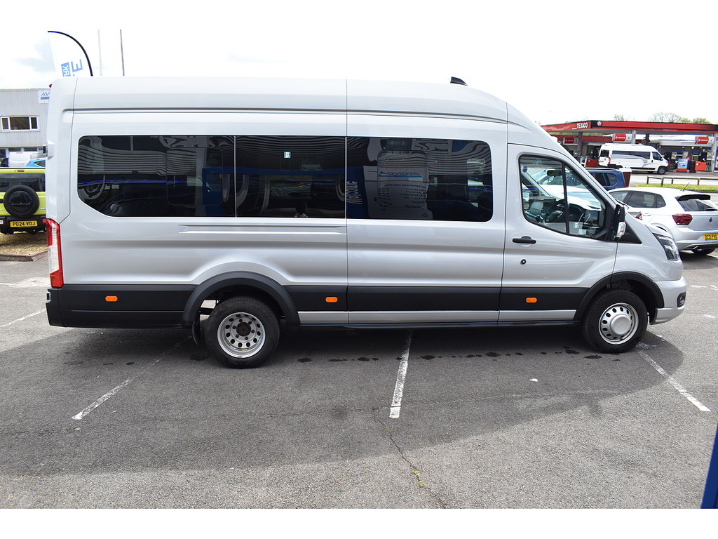 Ford Transit Custom 460 Ecoblue Limited 17 Seater Minibus 165 Bhp Sat CF24ENM Silver #6