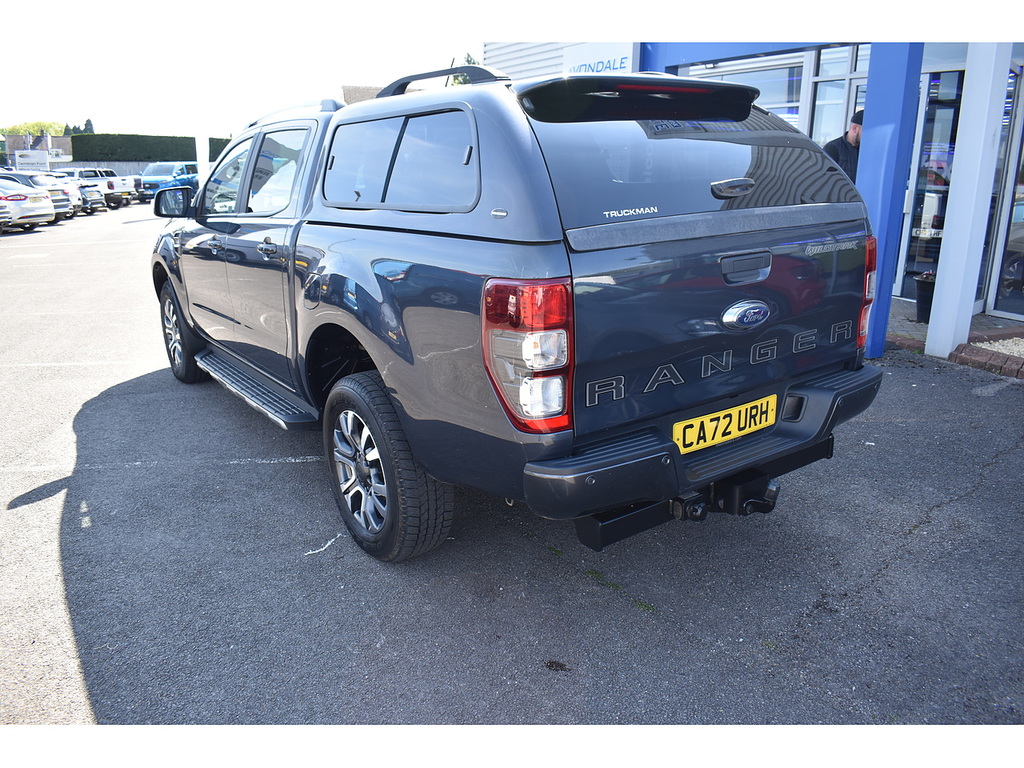 Ford Ranger Ecoblue Wildtrak 2.0 Bi Turbo Canopy Tow Bar 1 Own CA72URH Grey #4
